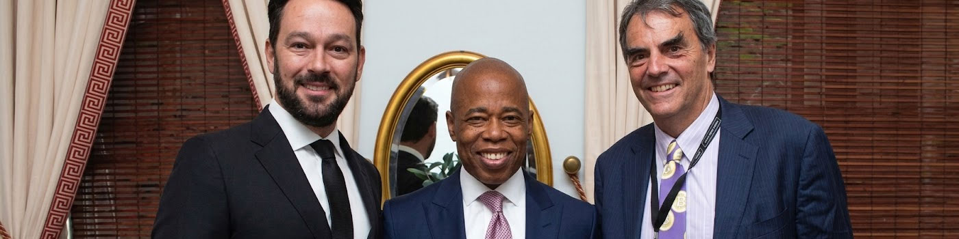 Josef Holm with Tim Draper and Eric Adams